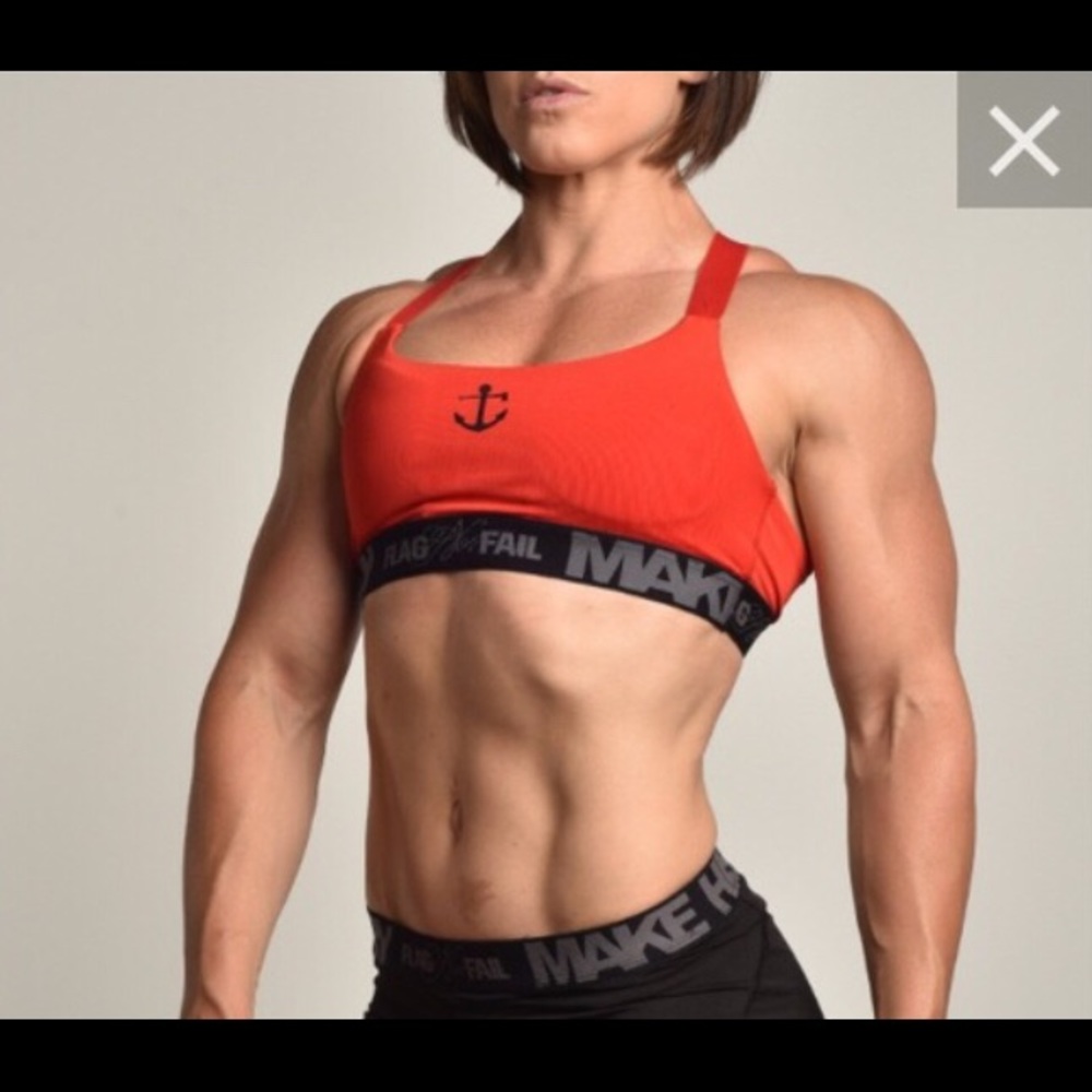 Flag Nor Fail Pro Form Sports Bra RED